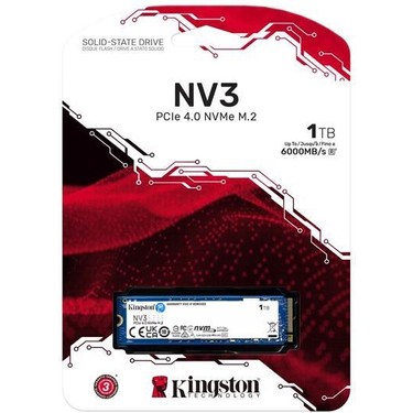 Kingston 1TB NV3 Gen4 NVMe M.2 SSD